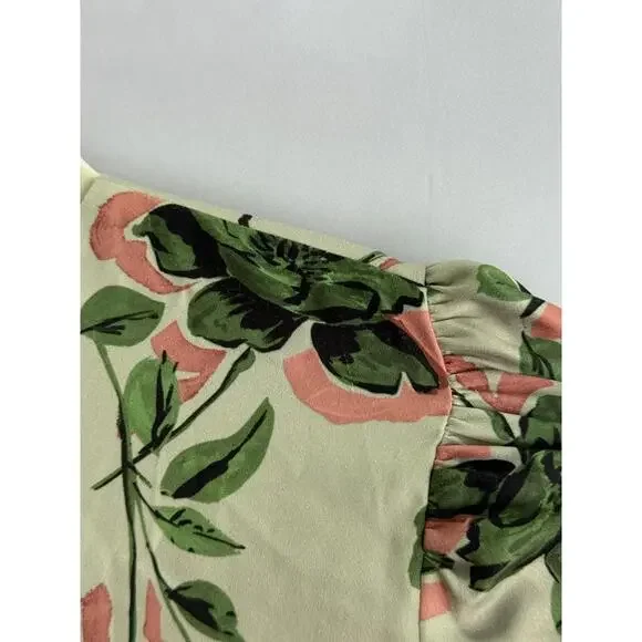 Alexia Admor Sophie Floral Dress Off-White Size 8 Fabric Pull - Picture 11 of 13